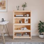vidaXL Bibliotecă, 80x35x126 cm, lemn masiv de pin (821684) Biblioteca