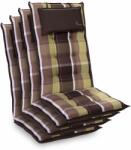 Blumfeldt Sylt, üléspárna, üléspárna székre, magas háttámla, párna, poliészter, 50 x 120 x 9 cm, 4 x ülőpárna (CPT10_10221535-4_) (CPT10_10221535-4_)