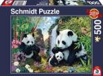 Schmidt Spiele 500 db-os puzzle - Panda Family (57380) (57380)