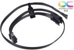 Alphacool RGB 4 pólusú LED adapterkábel alaplaphoz 50cm - fekete /18540/