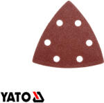 Yato YT-34690 tépőzáras csiszolópapír deltacsiszolóhoz (fa, fém, kerámia), 90x90 mm, P80, 10 darab (YT-34690)