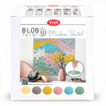 Viva Decor Pöttyöző festék készlet, Blob paint, 6x90 ml - Modern pasztell