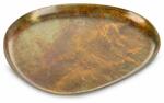 Eurofirany Ruth dekoratív tál fémből Barna 18x15x2 cm