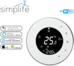 Simplife okos WiFi termosztát - fehér - PST-6000