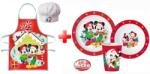  Disney Minnie, Mickey Karácsony kötény és műanyag étkészlet szett (JVL0063)