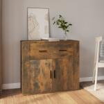 vidaXL Servantă, stejar fumuriu, 80x33x70 cm, lemn compozit (816573) Comoda