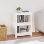 vidaXL Bibliotecă, alb, 50x35x68 cm, lemn masiv de pin (821700) Biblioteca