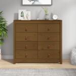 vidaXL Dulap lateral, maro miere, 100x40x90 cm, lemn masiv de pin (821772) Comoda