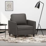 vidaXL Canapea de o persoană, gri, 60 cm, piele ecologică (348908) Canapea
