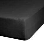 Nova3 pamut-szatén gumis lepedő Fekete 140x200 cm +30 cm