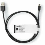 Nedis CCGT60500BK30 USB kábel 3 m USB 2.0 USB A micro-USB A fekete (CCGT60500BK30)