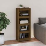vidaXL Bibliotecă, maro miere, 50x35x125, 5 cm, lemn masiv de pin (821712) Biblioteca