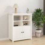 vidaXL Servantă, alb, 83x41, 5x100 cm, lemn masiv de pin (821513) Comoda