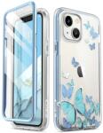 SUPCASE iPhone 14 Plus Supcase Cosmo tok kék pillangós
