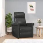 vidaXL Fotoliu de masaj electric, negru, piele ecologică (3143415)