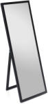 Casa Chic Luton Oglindă de perete din lemn veritabil dreptunghiulară 130 x 45 cm (CL-MIR-130X45-BLK) (CL-MIR-130X45-BLK) - klarstein