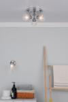 där lighting group Plafoniera Cedric Bathroom 3 Light Spotlight Polished Chrome Glass IP44 (CED7638 DAR LIGHTING)