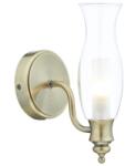 där lighting group Aplica Vestry Bathroom Wall Light Antique Brass IP44 (VES0775 DAR LIGHTING)