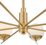 där lighting group Lampa suspendata Bombazine 8 Light Pendant Natural Brass Opal Glass (BOM0835 DAR LIGHTING)