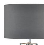 där lighting group Veioza Bokara Table Lamp Silver With Shade (BOK4232-X DAR LIGHTING)