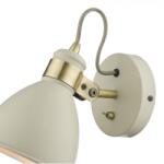 där lighting group Corp de iluminat tip spot Frederick Single Wall Spotlight Cream Antique Brass (FRE0733 DAR LIGHTING)