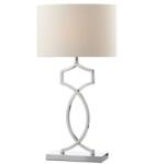 där lighting group Veioza Donovan Table Lamp Polished Chrome complete with Shade (DON4250 DAR LIGHTING)