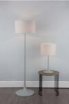 där lighting group Veioza Funchal Table Lamp Grey With Shade (FUN4239 DAR LIGHTING)