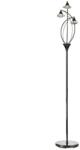 där lighting group Lampadar de podeaLuther 3 Light Floor Lamp Black Chrome Crystal (LUT4967 DAR LIGHTING)