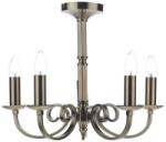 där lighting group Lampa suspendata Murray 5 Light Dual Mount Pendant Antique Brass (MUR0575 DAR LIGHTING)