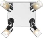 där lighting group Plafoniera Artemis Bathroom 4 Light Spotlight Polished Chrome Glass IP44 (ART8550 DAR LIGHTING)
