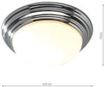 där lighting group Plafoniera Barclay Small Bathroom Flush Polished Chrome Opal Glass IP44 (BAR5250 DAR LIGHTING)