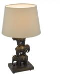 där lighting group Veioza Alina Elephant Table Lamp Antique Bronze With Shade (ALI4222 DAR LIGHTING)
