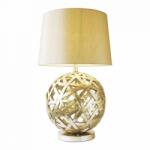 där lighting group Veioza Balthazar Table Lamp Antique Gold With Shade (BAL4263 DAR LIGHTING)