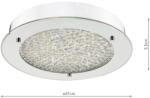 där lighting group Plafoniera Peta Small Bathroom Flush Polished Chrome Crystal Light LED IP44 (PET5250 DAR LIGHTING)