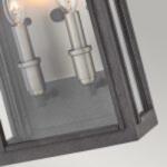 Elstead Lighting Aplica pentru exterior Sutcliffe 2 Light Wall Lantern - Aged Zinc (QN-SUTCLIFFE-M-AZ)