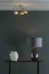 där lighting group Veioza Rain Table Lamp Smoked Glass With Shade (RAI4239 DAR LIGHTING)