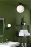 där lighting group Plafoniera Alrik Bathroom Flush Matt Black Opal Glass IP44 (ALR0122 DAR LIGHTING)