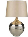 där lighting group Veioza Gustav Large Table Lamp Silver With Shade (GUS4332 DAR LIGHTING)