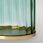 Elstead Lighting Veioza Reno Table Lamp - Green - Aged Brass (QN-RENO-GREEN-AB)