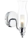 där lighting group Aplica Vestry Bathroom Wall Light Polished Chrome Glass IP44 (VES0750 DAR LIGHTING)