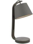 där lighting group Veioza Zakara Table Lamp Grey Washed Wood With Shade (ZAK4239 DAR LIGHTING)