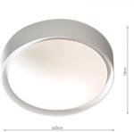 där lighting group Plafoniera Beta Bathroom Flush White Acrylic & Opal Glass IP44 (BET52 DAR LIGHTING)