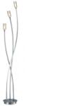där lighting group Lampadar de podeaMorgan 3 Light Floor Lamp Satin Chrome (MOR4946 DAR LIGHTING)