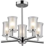 där lighting group Plafoniera Elba Bathroom 5 Light Semi Flush Polished Chrome IP44 (ELB0550 DAR LIGHTING)