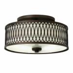Elstead Lighting Corp de iluminat decorativ pentru exterior, Walden 3 Light Flush Mount (HK-WALDEN-F)