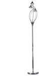där lighting group Lampadar de podeaLuther 3 Light Floor Lamp Polished Chrome Crystal (LUT4950 DAR LIGHTING)