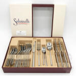 Salvinelli 250 rozsdamentes evőeszköz készlet dobozban 30 részes, 5 mm vastagság - 430518