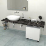  Sapho Avice mosdópult 150x49, 5 cm, zúzott kő AV159 (AV159)