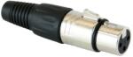 Master Audio Conector Master Audio - XLR-F, argintiu/negru (XLR-F)