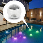 PHENOM Dispozitiv iluminare solara pentru piscina LED RGB 10cm cu acumulator Phenom (55852C) - sogest